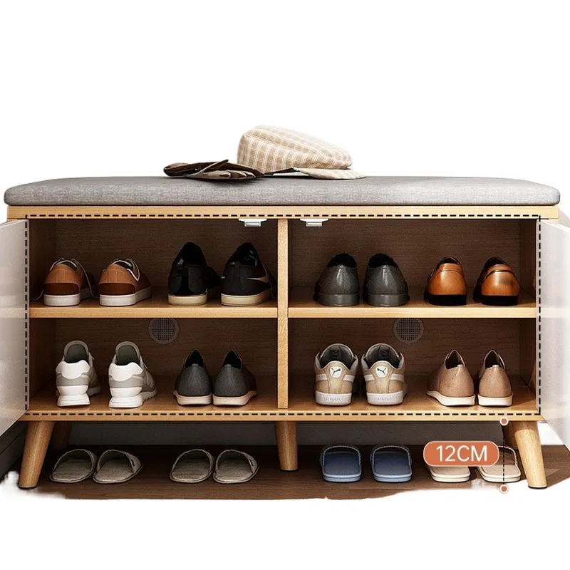 좁은 현관용 신발장 벤치 다층 수납장, 실내 출입구 및 - Shoe Rack Cabinet Narrow Entryway 리뷰 및 가격