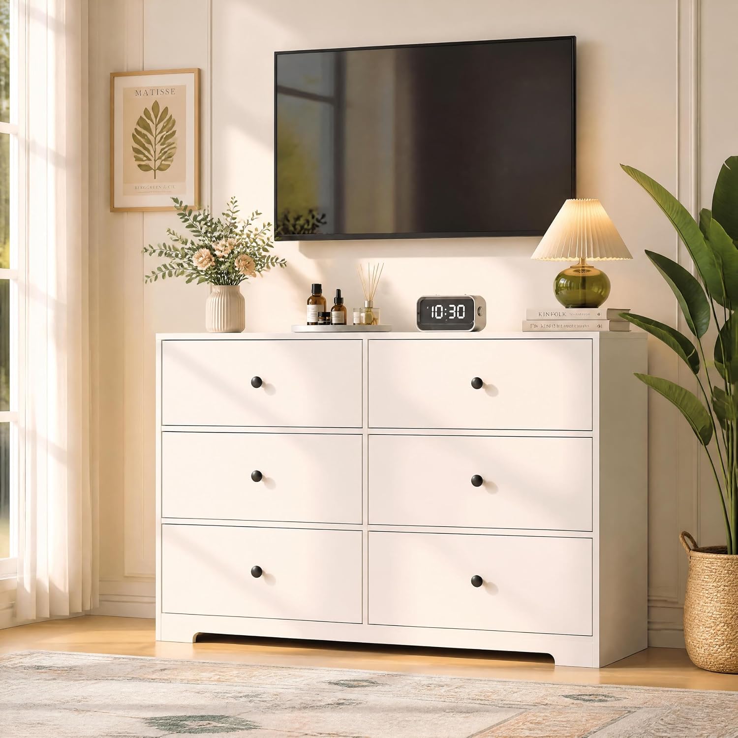 침실용 6단 서랍장, 폭 47인치의 넉넉한 수납 공간을 - Bedroom Furniture 리뷰 및 가격