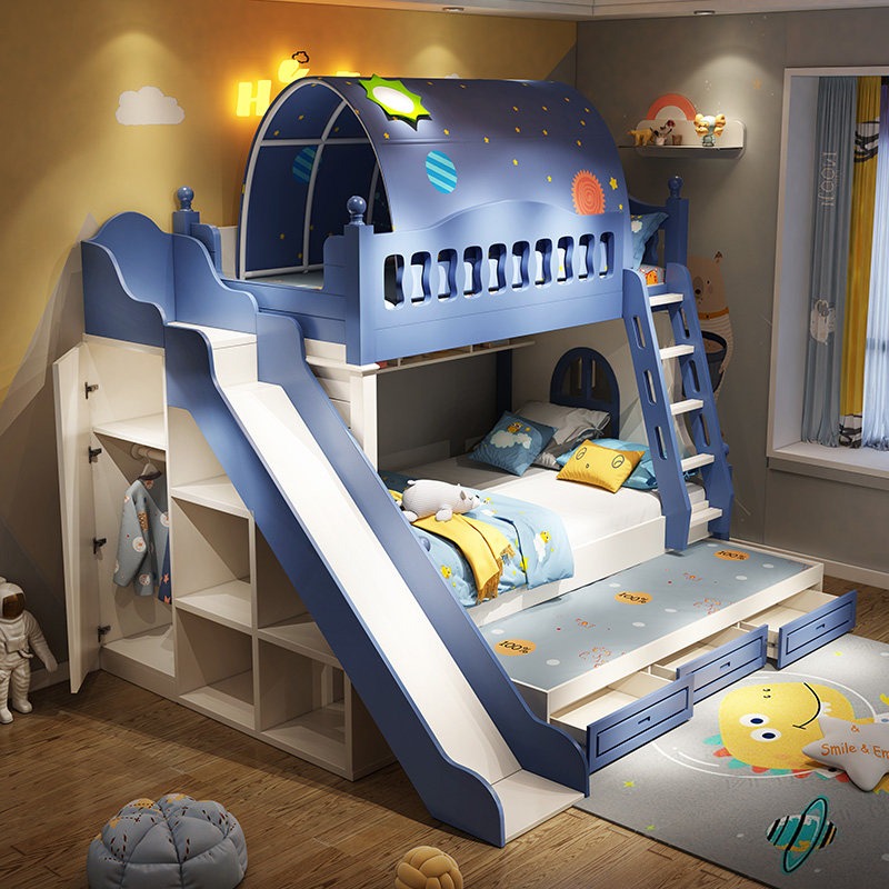 어린이용 침대 위아래 침대 남자아이용 높낮이 조절 가능 - Bunk Bed With Stairs And Slide 리뷰 및 가격