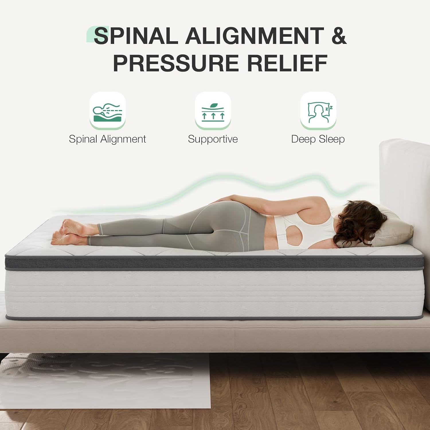 퀸 사이즈 매트리스, 14인치 두께, 하이브리드 퀸 사 - Memory Foam Mattress In A Box Queen 리뷰 및 가격
