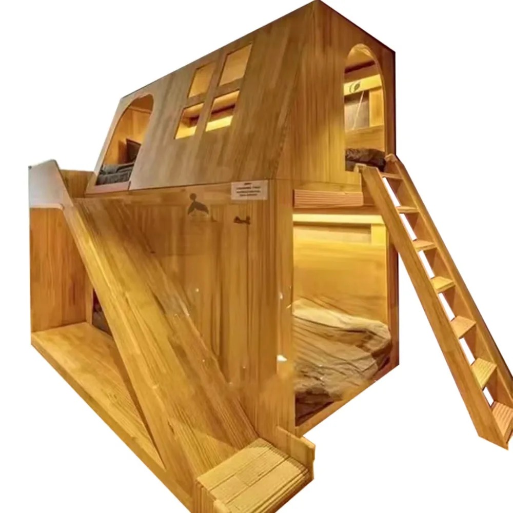 미국산 원목 어린이 트리하우스 벙크베드 공주님 성 로프 - Bunk Bed With Stairs And Slide 리뷰 및 가격