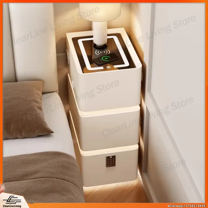 초슬림 플로팅 나이트스탠드 3단 원목 침대협탁 LED  - Floating Nightstand With Led Light 리뷰 및 가격